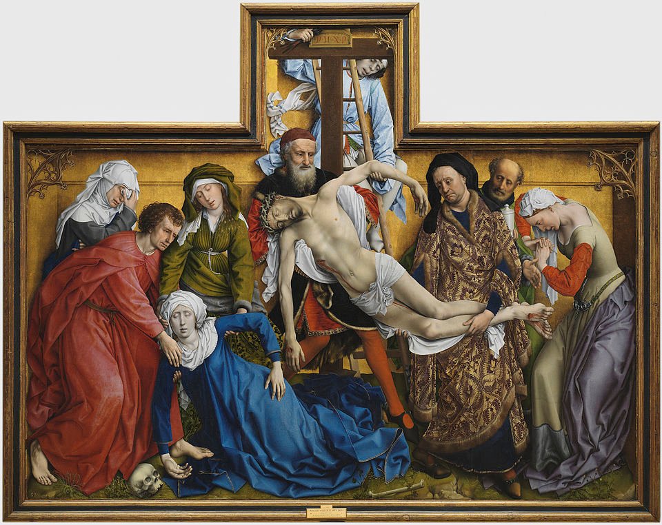 El descendimiento de van der Weyden. Comentario