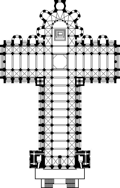 Catedral de Santiago de Compostela. Planta